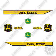 John Deere 643L Decal Kit Feller Buncher- Aftermarket Kit