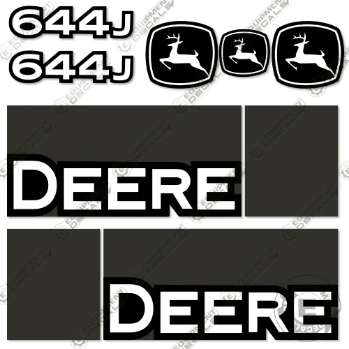 Fits John Deere 644J Decal Kit Wheel Loader - 2007+