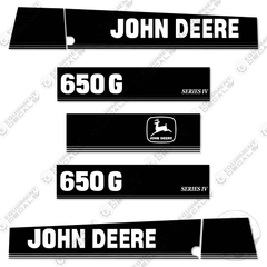 Fits John Deere 650G Series 4 Crawler Tractor Dozer Decal Kit