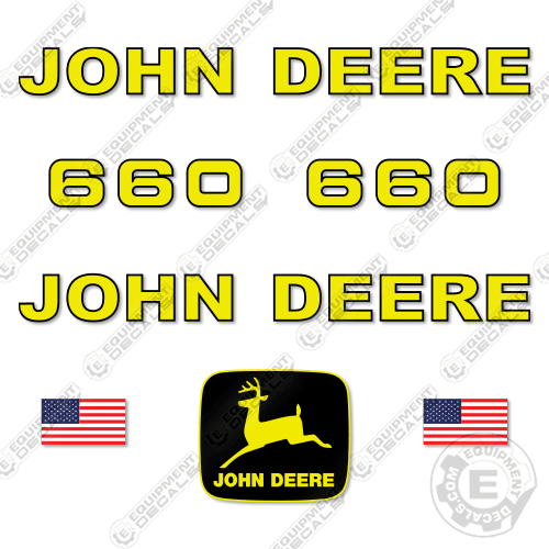Sticker Manuring John Deere 660 Decal Kit Manure Spreader – Equipment Decals