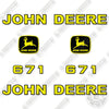 Image of John Deere 671 Decal Kit Hay Rake- Aftermarket Kit