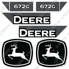 Fits John Deere 672G Decal Kit Motor Grader (2021+) - Scraper