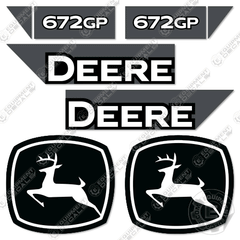 Fits John Deere 672GP Decal Kit Motor Grader (2021+) - Scraper
