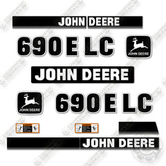 John Deere 690ELC Decal Kit Excavator- Aftermarket Kit