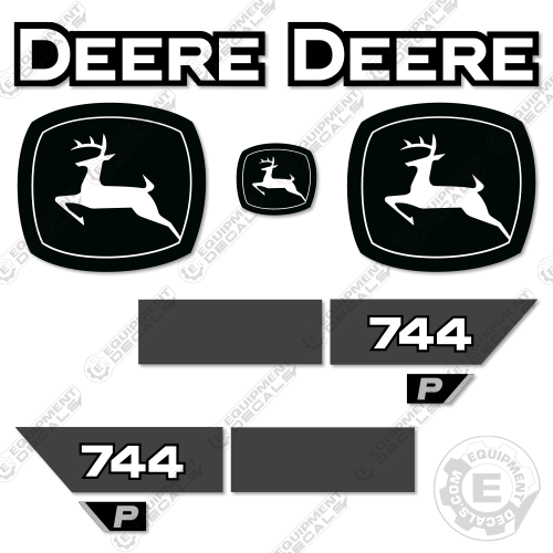 Fits John Deere 744P Wheel Loader Decal Kit