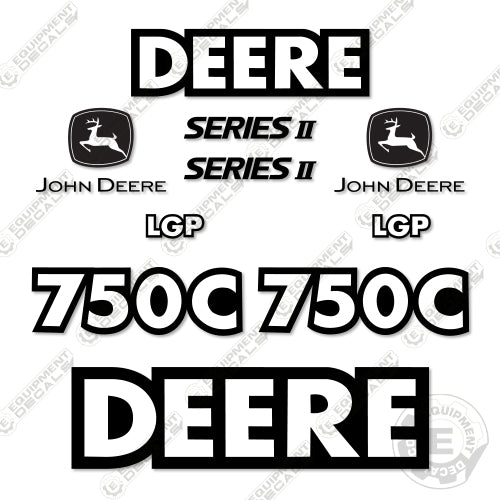 Fits John Deere 750C LGP Series 2 Decal Kit Dozer