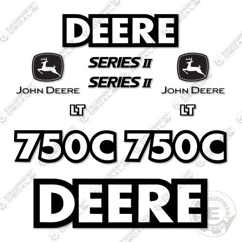 Fits John Deere 750C LT Series 2 Decal Kit Dozer