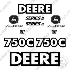 Fits John Deere 750C LT Series 2 Decal Kit Dozer