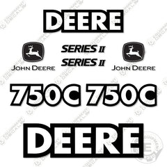 Fits John Deere 750C Series 2 Decal Kit Dozer