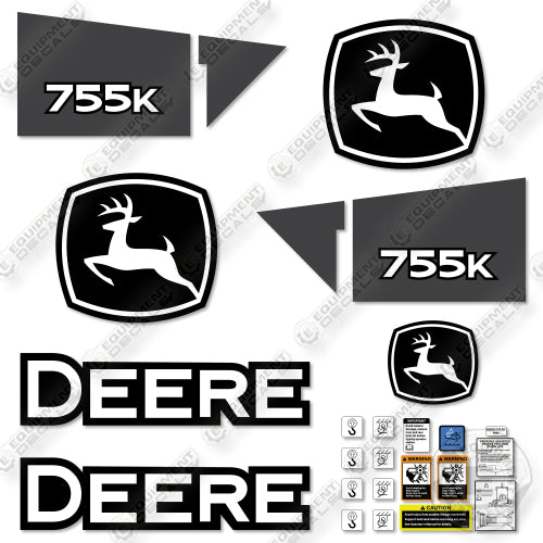 Fits John Deere 755K Decal Kit Crawler