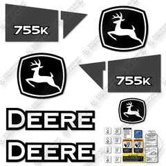 Fits John Deere 755K Decal Kit Crawler