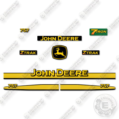 Fits John Deere 757 Decal Kit Mower