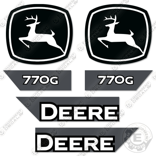 Fits John Deere 770G Decal Kit Motor Grader (2021+) Scraper