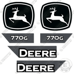 Fits John Deere 770G Decal Kit Motor Grader (2021+) Scraper