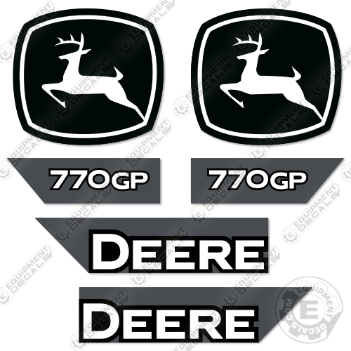 Fits John Deere 770GP Decal Kit Motor Grader (2021+) Scraper