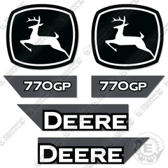 Fits John Deere 770GP Decal Kit Motor Grader (2021+) Scraper