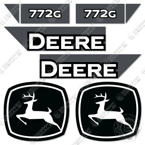 Fits John Deere 772G Decal Kit Motor Grader (2021+) - Scraper