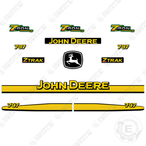 John Deere 797 Decal Kit Mower