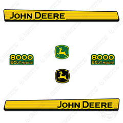 Fits John Deere 8000 E-Cut Hybrid Mower Decal Kit