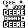 Image of Fits John Deere 800C Decal Kit Excavator
