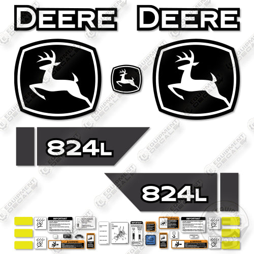 Fits John Deere 824L Decal Kit Wheel Loader