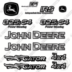 Fits John Deere Gator 825i S4 Decal Kit Custom Silver - Utility Vehicle