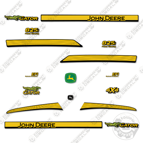 Fits John Deere Gator 825i Decal Kit Utility Vehicle - WITH DOOR STRIPES