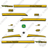 Image of Fits John Deere Gator 825i Decal Kit Utility Vehicle - WITH DOOR STRIPES