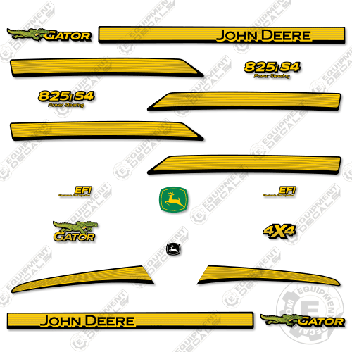 Fits John Deere Gator 825i S4 Decal Kit UTV - WITH DOOR STRIPES!