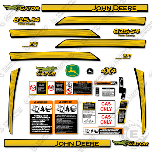 Fits John Deere Gator 825i S4 Decal Kit UTV - WITH DOOR STRIPES!