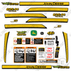 Image of Fits John Deere Gator 825i S4 Decal Kit UTV - WITH DOOR STRIPES!