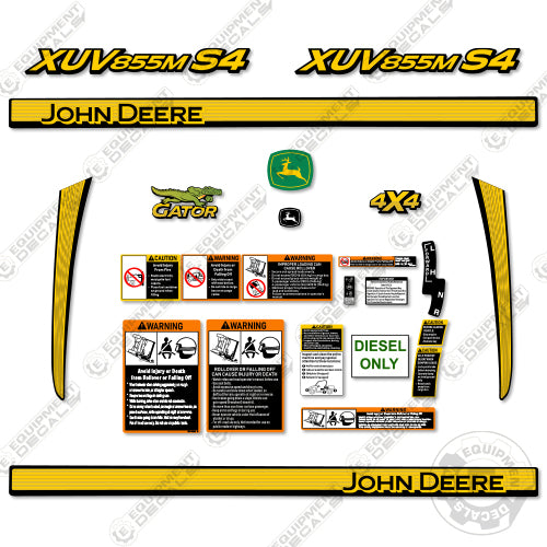 Fits John Deere Gator 855M S4 Decal Kit Utility Vehicle New