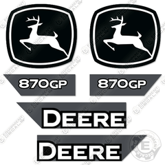 Fits John Deere 870GP Decal Kit Motor Grader (2021+) Scraper