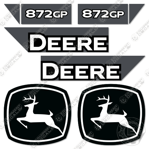Fits John Deere 872GP Decal Kit Motor Grader (2021+) - Scraper