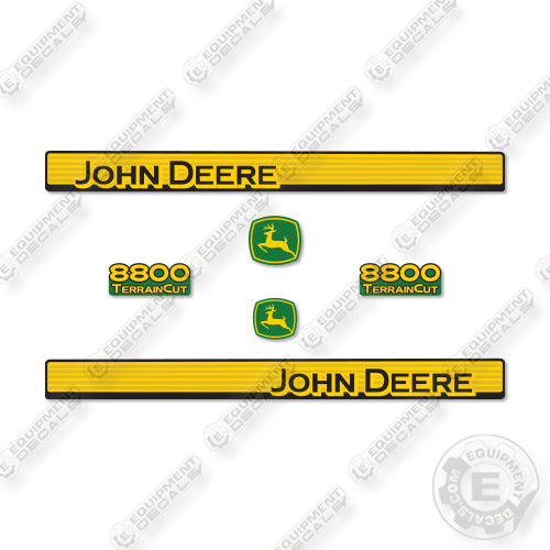 John Deere 8800 Decal Kit Terrain Cut Mower - Aftermarket Kit