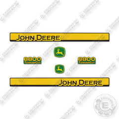 John Deere 8800 Decal Kit Terrain Cut Mower - Aftermarket Kit