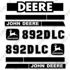 Fits John Deere 892D-LC Decal Kit Excavator