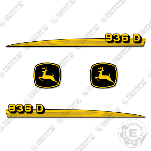 Fits John Deere 936D Decal Kit Draper Head