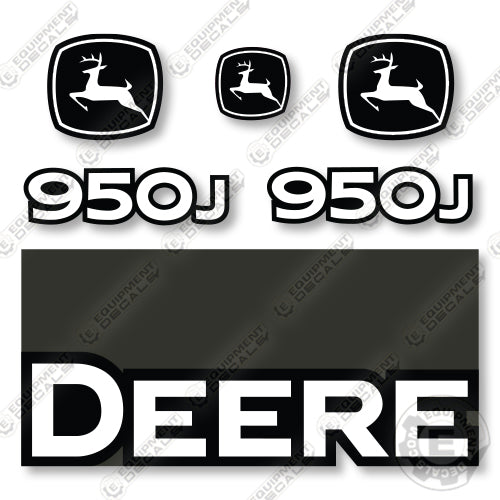 John Deere 950J Decal Kit Crawler Dozer- Aftermarket Kit