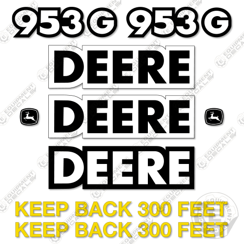 Fits John Deere 953G Decal Kit Feller Buncher