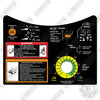Image of John Deere M161153 Decal Kit Garden Tractor - Aftermarket Kit