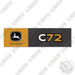 Fits John Deere C72 New Style Decal Kit Bucket