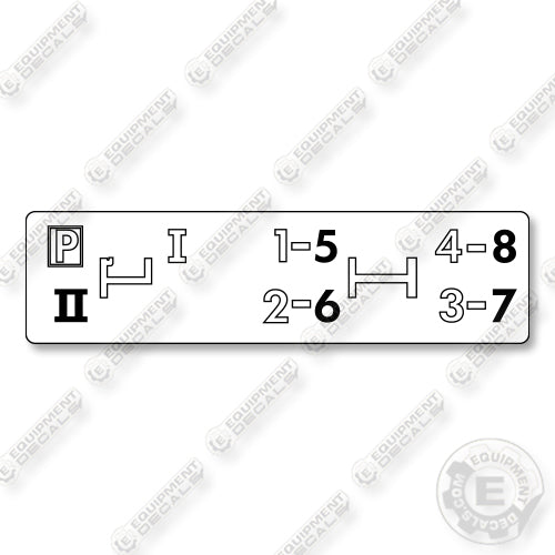 John Deere Shift Decal Decal Kit Gear Shift - Aftermarket Kit