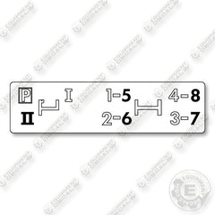 John Deere Shift Decal Decal Kit Gear Shift - Aftermarket Kit