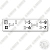 Image of John Deere Shift Decal Decal Kit Gear Shift - Aftermarket Kit