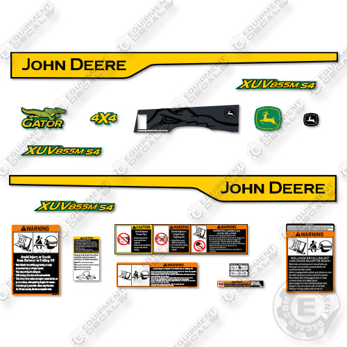 Fits John Deere Gator 855M S4 Decal Kit XUV