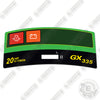 Image of John Deere GX335 Dash Decal Lawn Tractor - Aftermarket Kit
