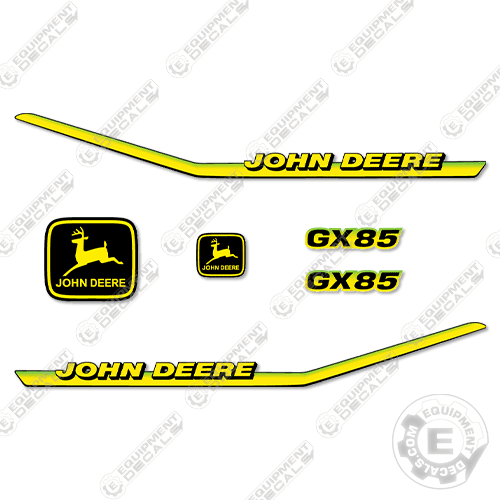 Fits John Deere GX85 Decal Kit Mower