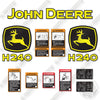 Image of Fits John Deere H240 Decal Kit Front End Tractor Loader