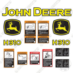 Fits John Deere H310 Decal Kit Loader Attachment